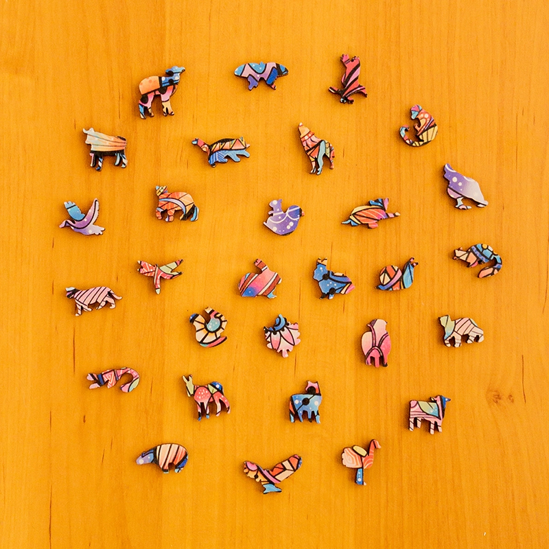 Puzzle de lemn - Lepuraș de Paște 4 Puzzle de lemn - Lepuraș de Paște 4