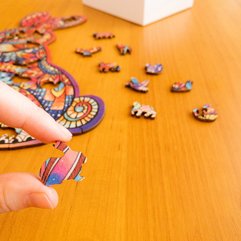 Puzzle de lemn - Lepuraș de Paște 5 Puzzle de lemn - Lepuraș de Paște 5