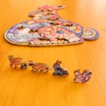 Puzzle de lemn - Lepuraș de Paște 6