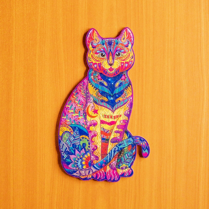 Pisică – Puzzle de lemn 2