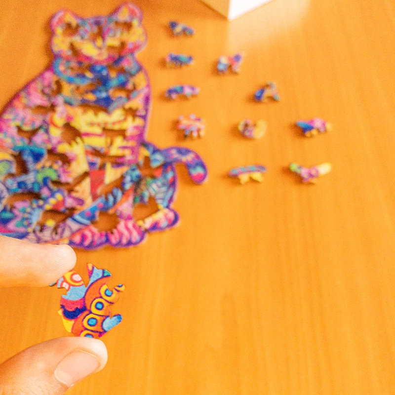 Pisică – Puzzle de lemn 5 Pisică – Puzzle de lemn 5