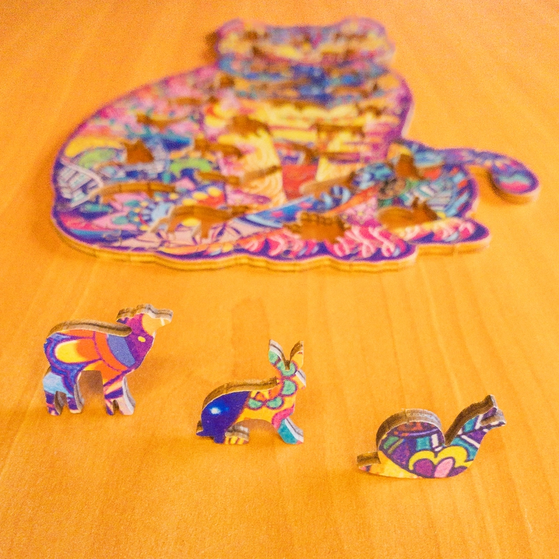 Pisică – Puzzle de lemn 6 Pisică – Puzzle de lemn 6