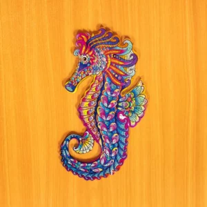 Puzzle de lemn - Căluț de mare 2