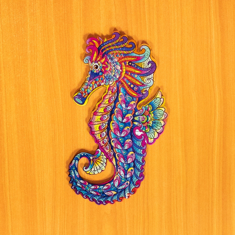 Puzzle de lemn - Căluț de mare 2 Puzzle de lemn - Căluț de mare 2