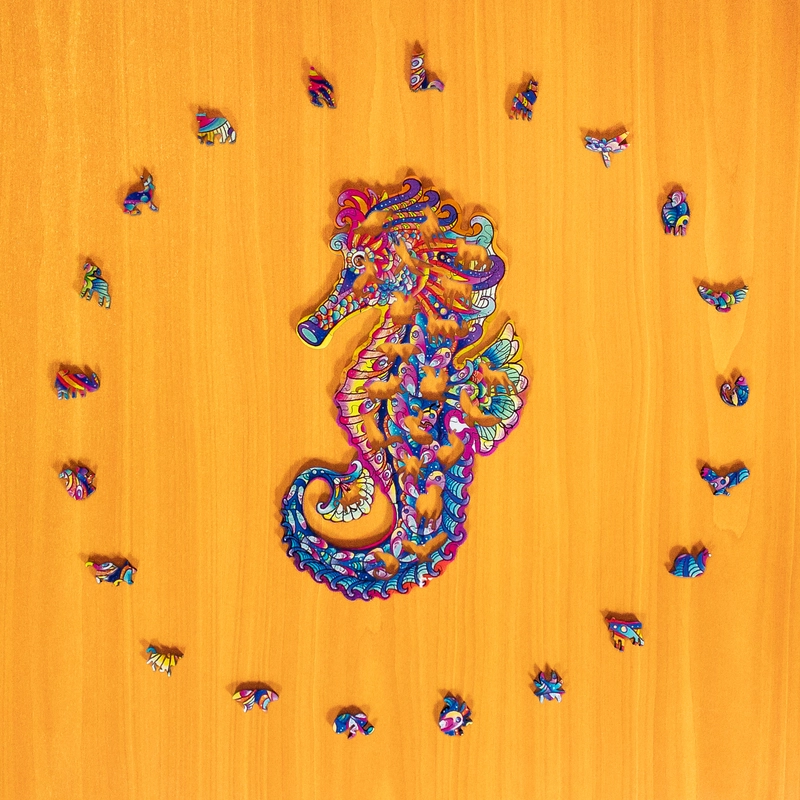 Puzzle de lemn - Căluț de mare 3 Puzzle de lemn - Căluț de mare 3