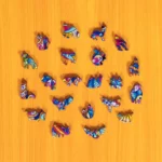 Puzzle de lemn - Căluț de mare 4
