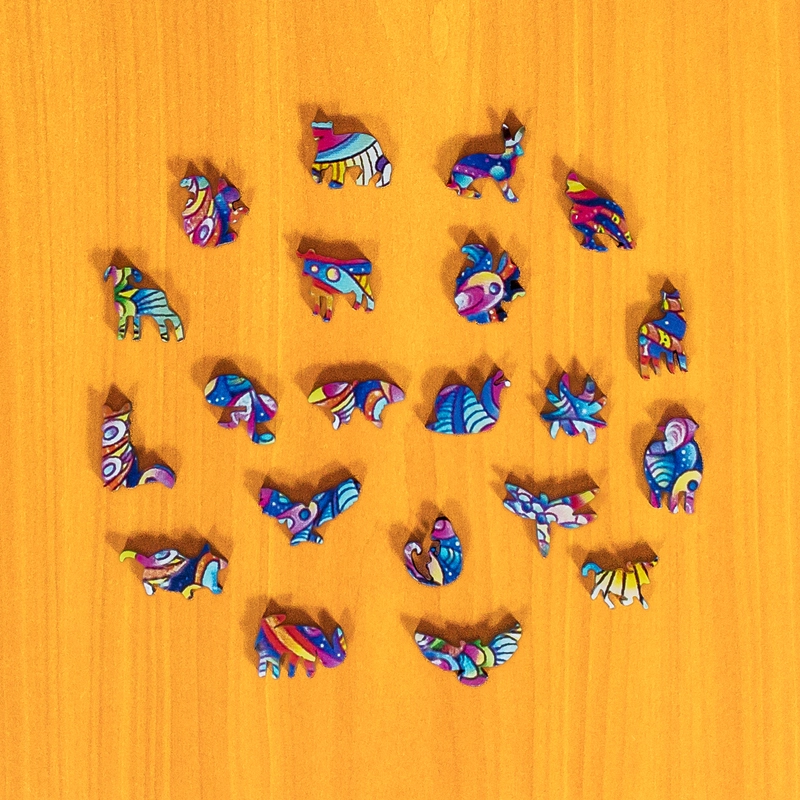 Puzzle de lemn - Căluț de mare 4 Puzzle de lemn - Căluț de mare 4