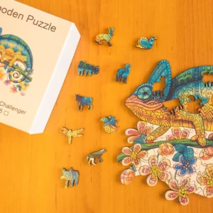 Puzzle de lemn - Cameleon 1