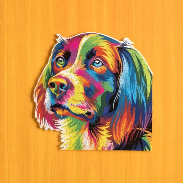 Puzzle de lemn - Colorat câine 2