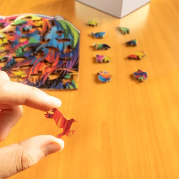 Puzzle de lemn - Colorat câine 5