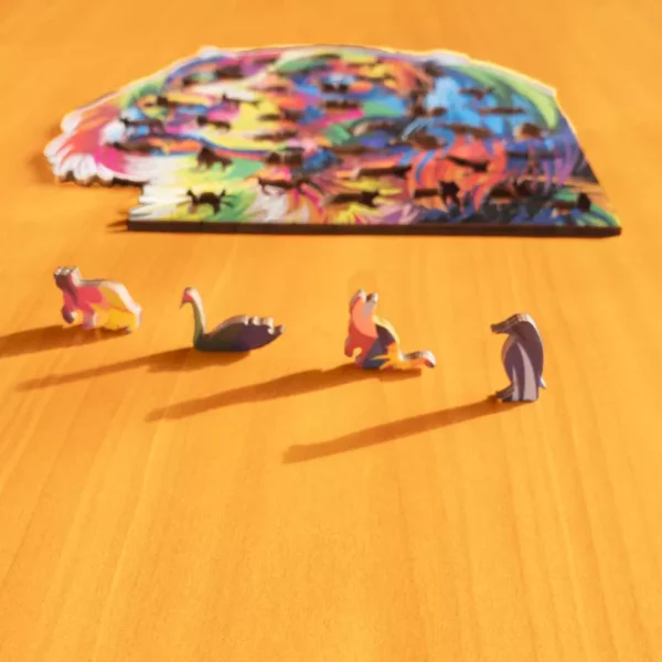Puzzle de lemn - Colorat câine 6