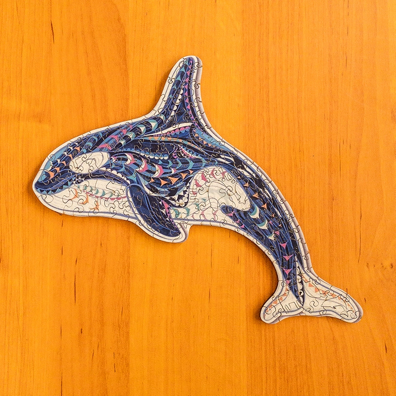 Puzzle de lemn - Delfin 2