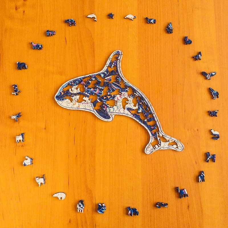 Puzzle de lemn - Delfin 3 Puzzle de lemn - Delfin 3