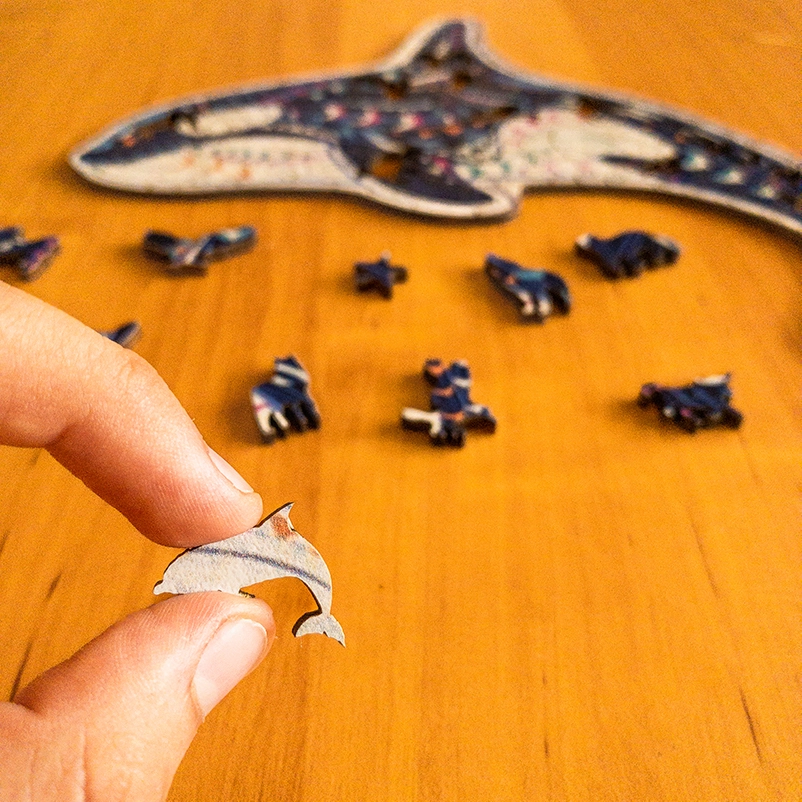 Puzzle de lemn - Delfin 5 Puzzle de lemn - Delfin 5