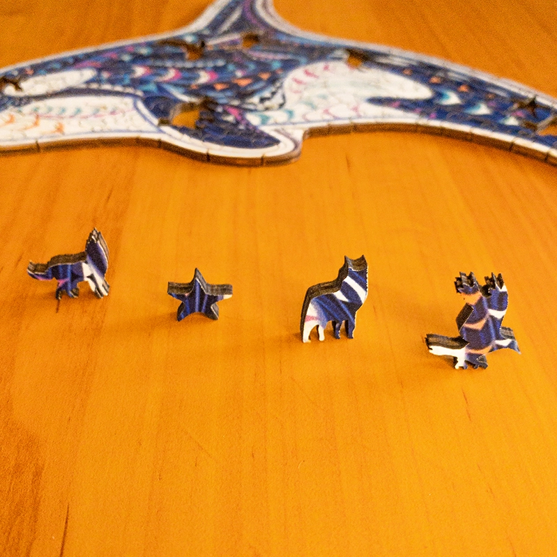 Puzzle de lemn - Delfin 6 Puzzle de lemn - Delfin 6