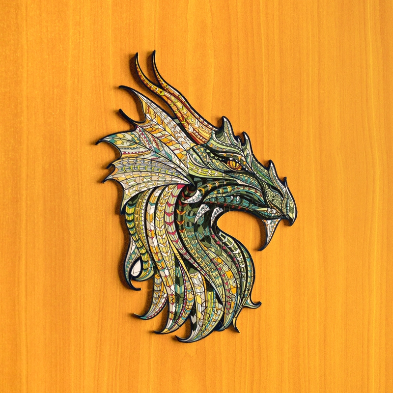 Puzzle de lemn - Dragon 2 Puzzle de lemn - Dragon 2