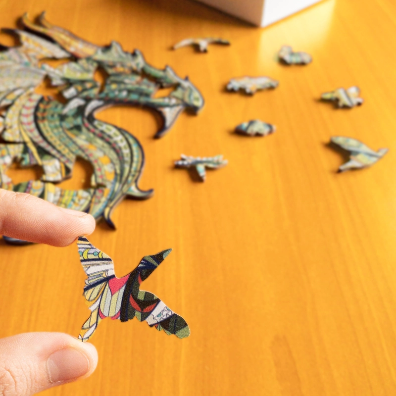 Puzzle de lemn - Dragon 4 Puzzle de lemn - Dragon 4