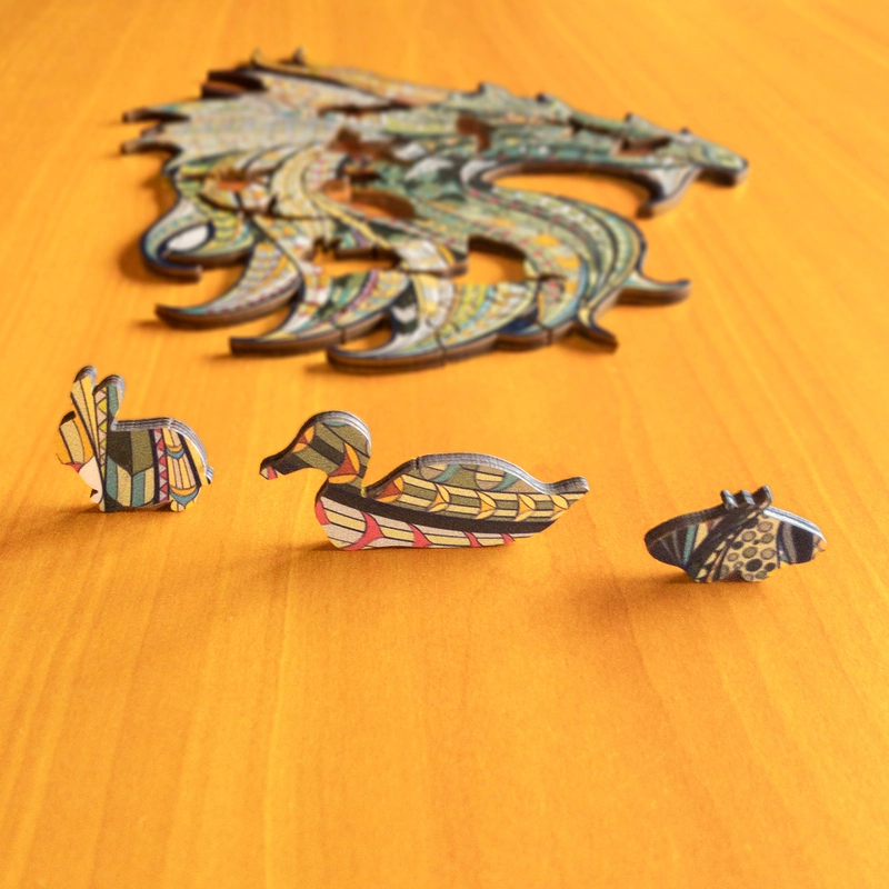 Puzzle de lemn - Dragon 5 Puzzle de lemn - Dragon 5