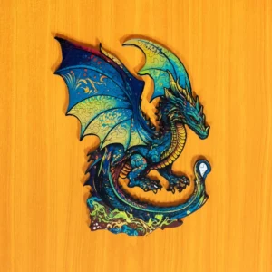 Puzzle de lemn - Dragon înfricoșător 2