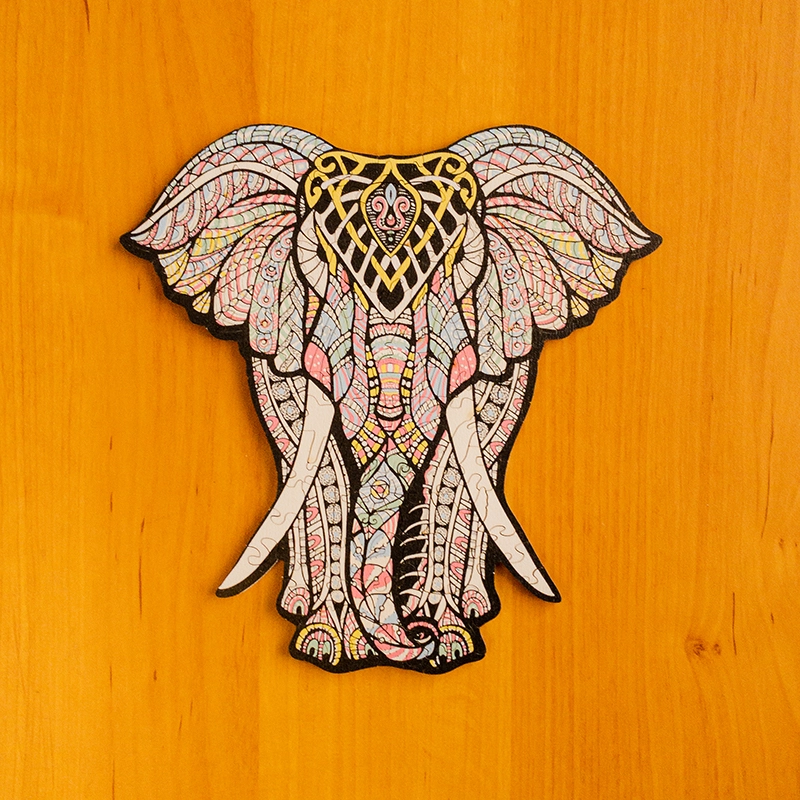 Puzzle de lemn - Elefant 2