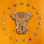 Puzzle de lemn - Elefant 3