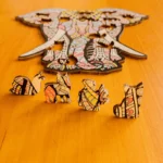 Puzzle de lemn - Elefant 6