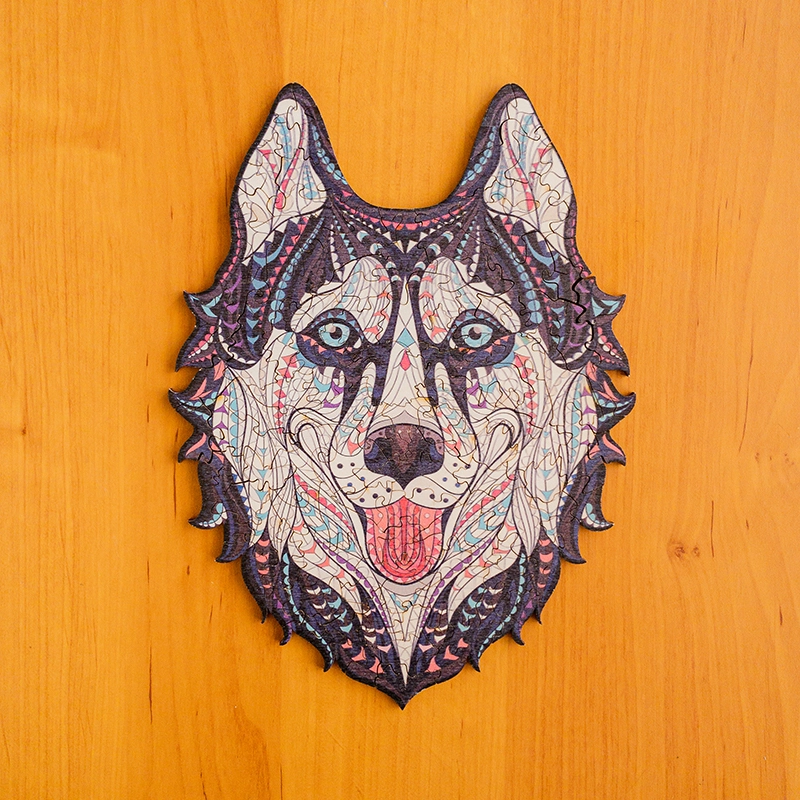 Puzzle de lemn - Husky 2