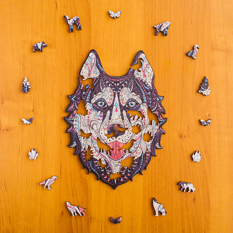 Puzzle de lemn - Husky 3 Puzzle de lemn - Husky 3
