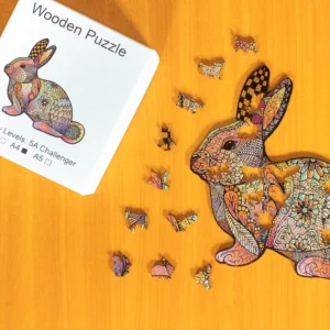 Puzzle de lemn - Iepuraș 1