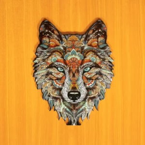 Puzzle de lemn - Lup 2