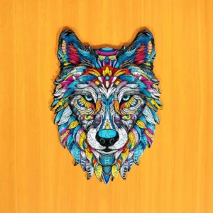 Puzzle de lemn - Lupul magic 2