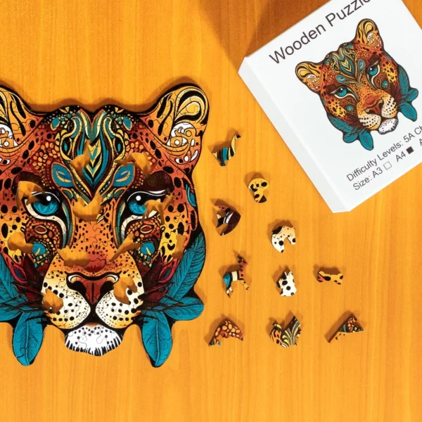 Puzzle de lemn - Panteră 1