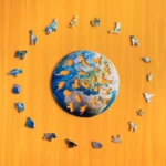 Puzzle de lemn - Planeta Pământ 3