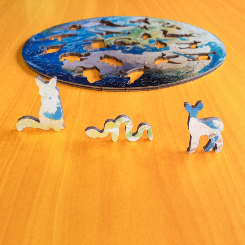 Puzzle de lemn - Planeta Pământ 6 Puzzle de lemn - Planeta Pământ 6
