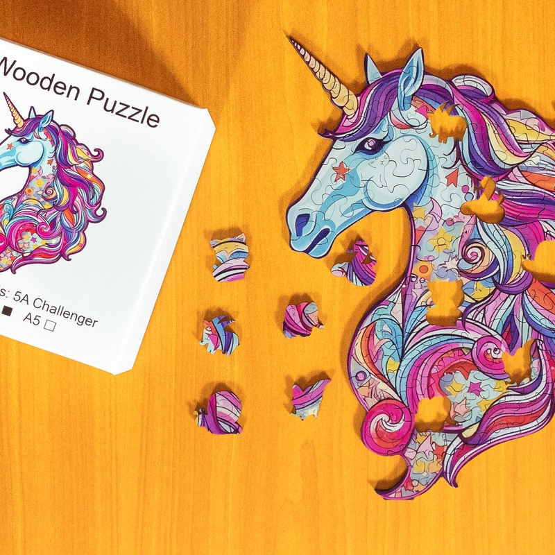 Puzzle de lemn - Unicorn 1 Puzzle de lemn - Unicorn 1