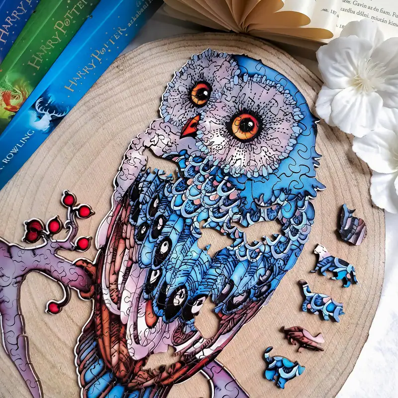 Bufniță – Puzzle de lemn 7 Bufniță – Puzzle de lemn 7