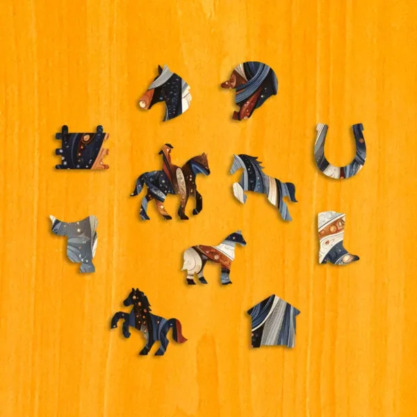 Cal la răsărit - Puzzle din lemn 3