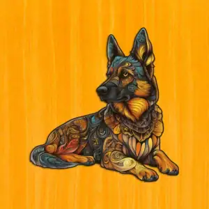 Ciobănesc german legendar - Puzzle din lemn 2