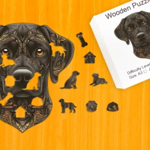 Labrador loial - Puzzle din lemn 1