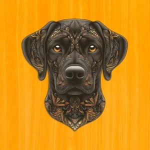 Labrador loial - Puzzle din lemn 2