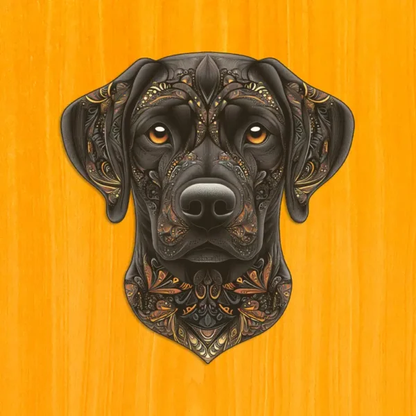 Labrador loial - Puzzle din lemn 2