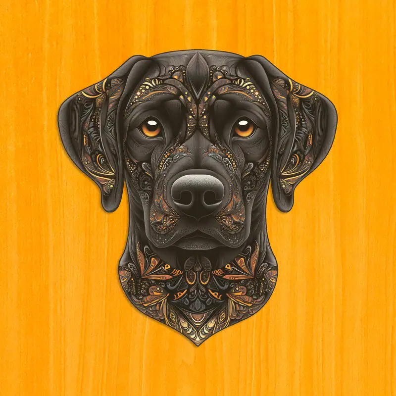 Labrador loial - Puzzle din lemn 2 Labrador loial - Puzzle din lemn 2