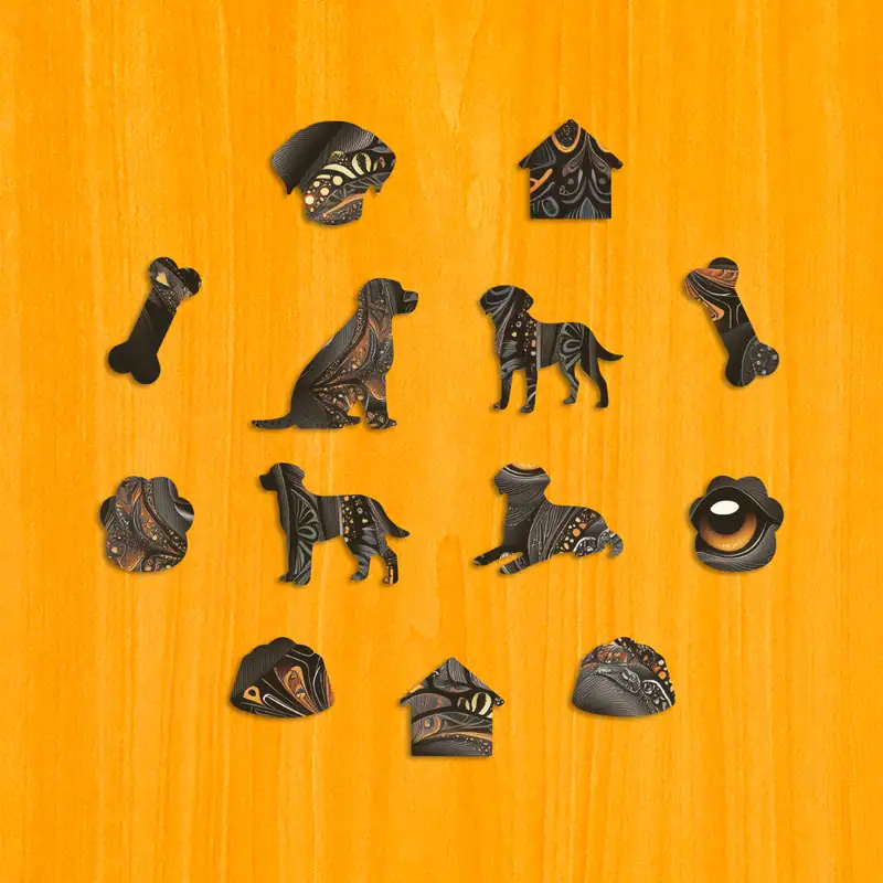 Labrador loial - Puzzle din lemn 3 Labrador loial - Puzzle din lemn 3