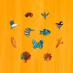 Pescărel albastru înflăcărat - Puzzle din lemn 3