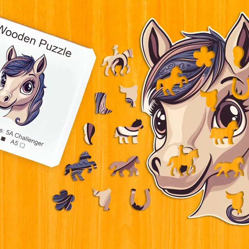 Ponei magic - Puzzle din lemn 1