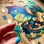 Puzzle de lemn - Dragon înfricoșător 5