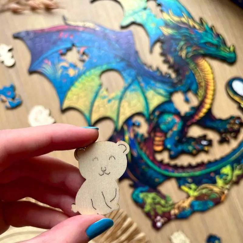 Puzzle de lemn - Dragon înfricoșător 6 Puzzle de lemn - Dragon înfricoșător 6