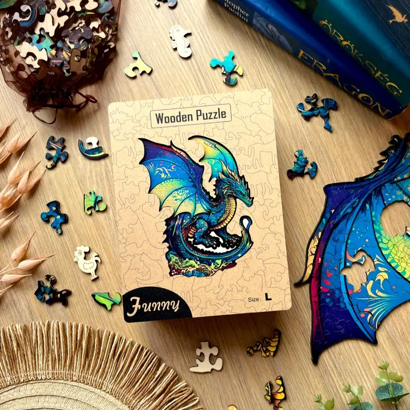 Puzzle de lemn - Dragon înfricoșător 7 Puzzle de lemn - Dragon înfricoșător 7