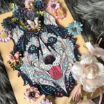 Puzzle de lemn - Husky 7