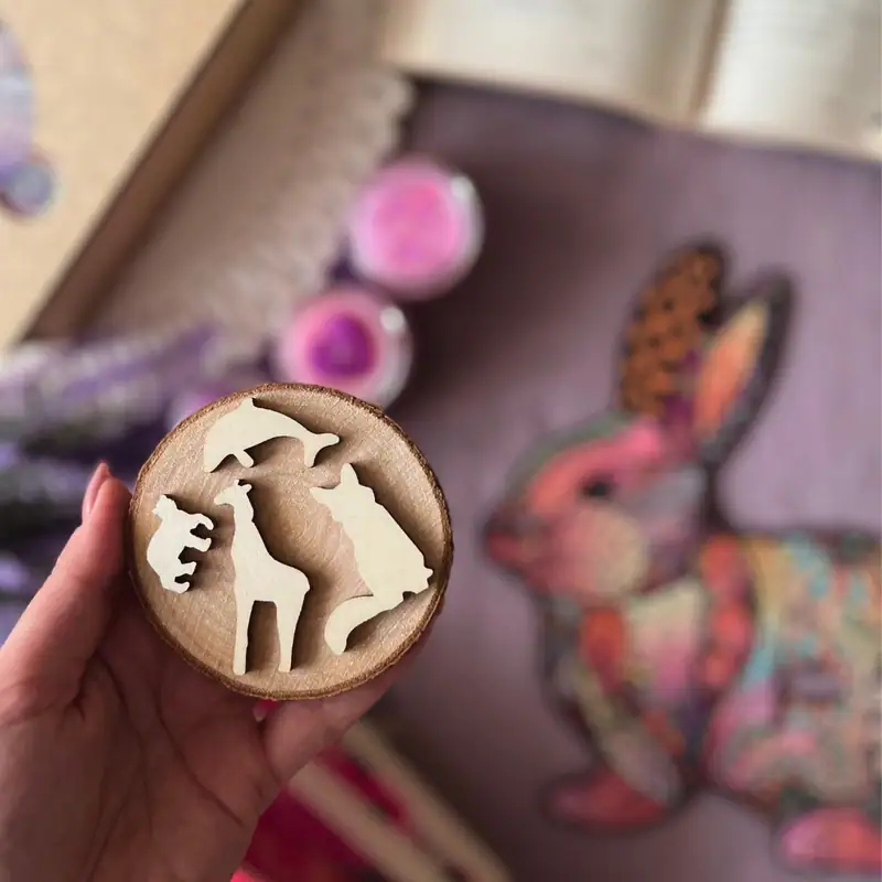 Puzzle de lemn - Iepuraș 6 Puzzle de lemn - Iepuraș 6